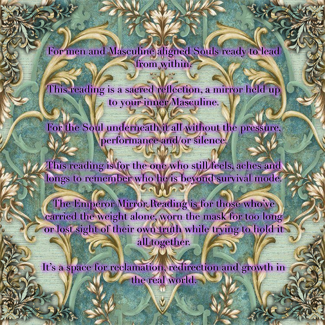 Emperor Mirror Reading - Identity Shifts, Soul Connection, Life Transition, Inner Child Healing, Masculine Embodiment, Shadow Work