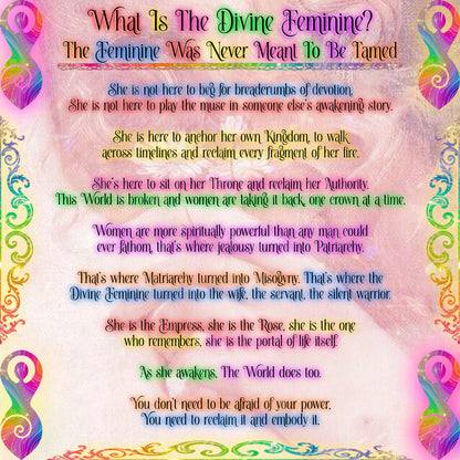 Divine Feminine - Awakening Support Session, Spiritual Gifts Explained, Higher Self Channel, Empress Embodiment, Feminine Power, High Priestess, Seer, Reclaim Your Power, Sovereignty, Oracle, Spiritual Authority, Matriarchy