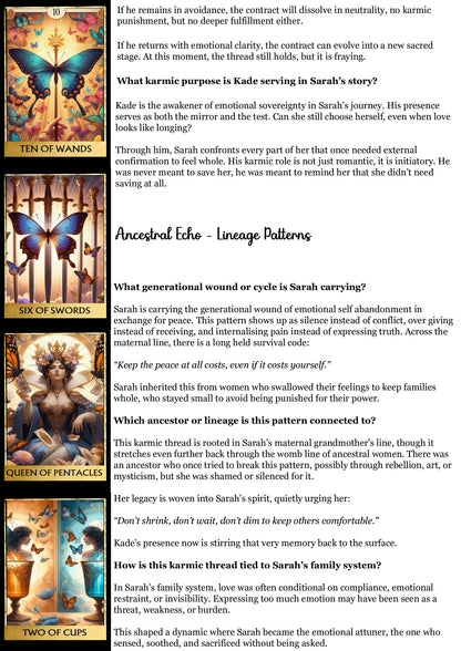 Karmic Thread Reading - Past Life/Twin Flames/Generational Trauma