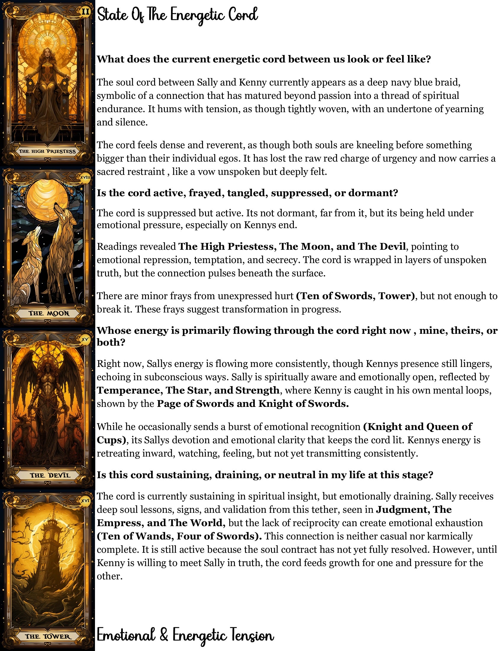 Soul Cord Reading - Soulmate/Twin Flame/Family