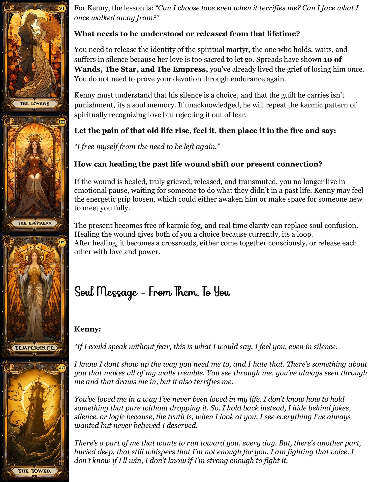 Soul Cord Reading - Soulmate/Twin Flame/Family