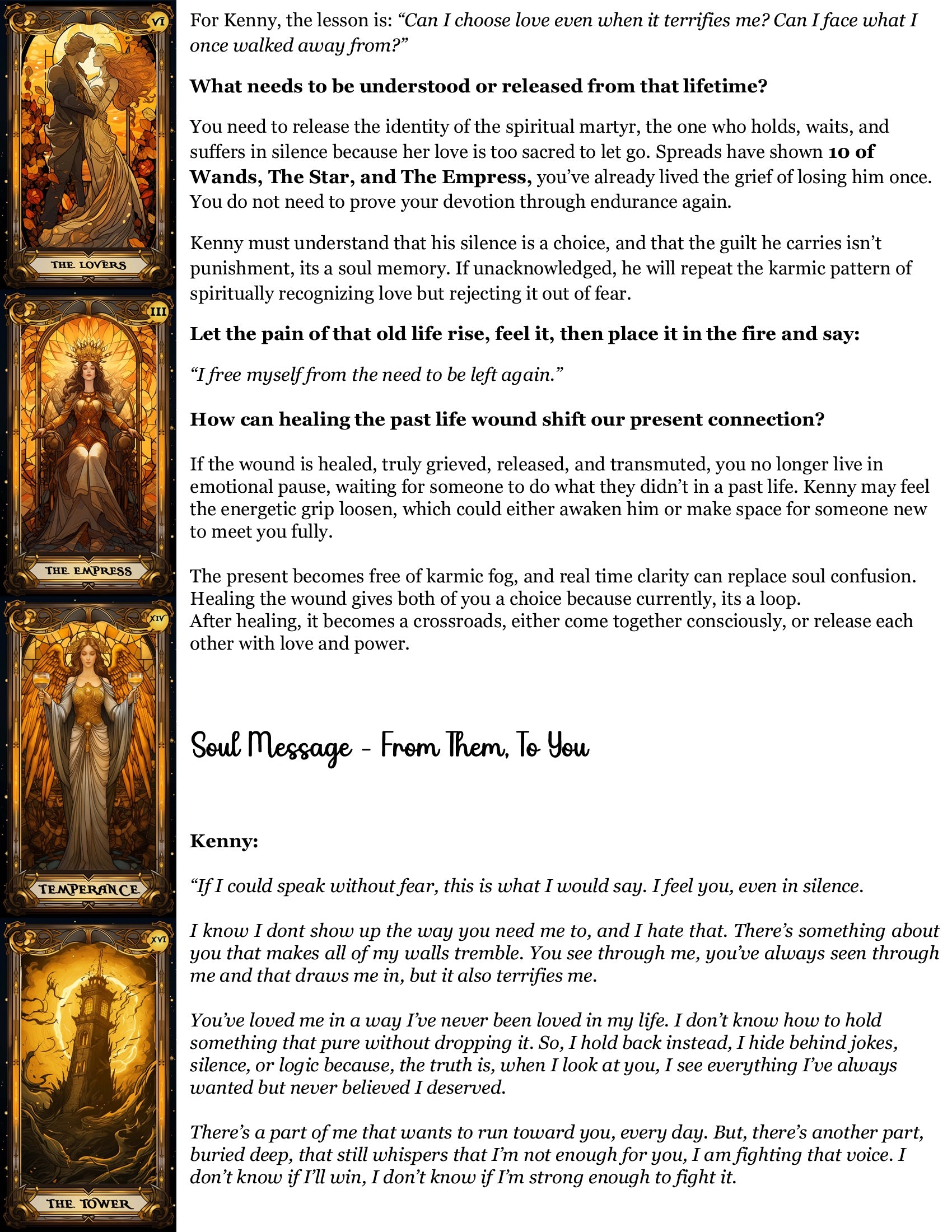 Soul Cord Reading - Soulmate/Twin Flame/Family