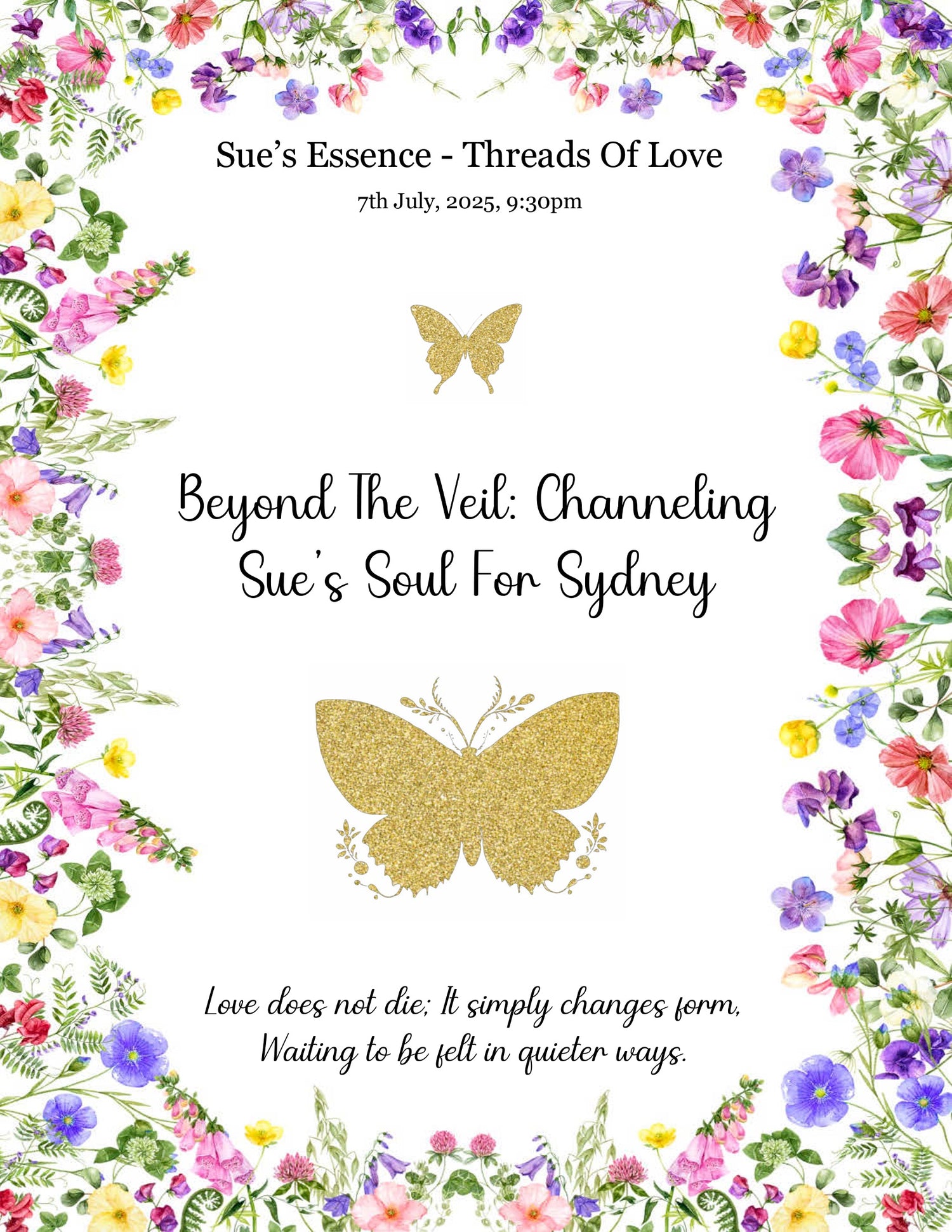 Spirit Reading - Past Loved Ones/Ancestors